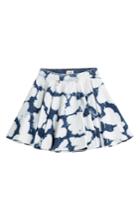 Fausto Puglisi Fausto Puglisi Tie-dye Denim Skirt - Blue