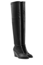 Robert Clergerie Robert Clergerie Over The Knee Leather Boots - Black