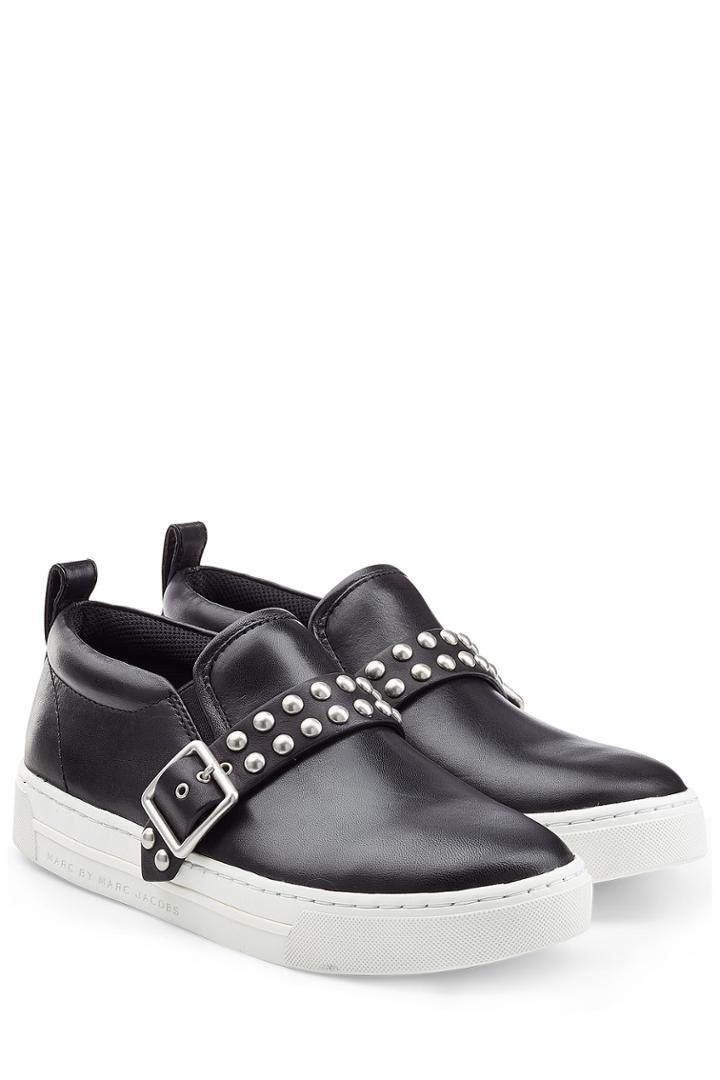 Marc By Marc Jacobs Marc By Marc Jacobs Kenmare Slip-on Leather Sneakers - Black