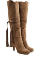 Chloé Chloé Suede Knee Boots - Green