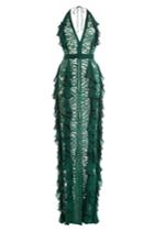 Balmain Balmain Lace Dress With Ruffles