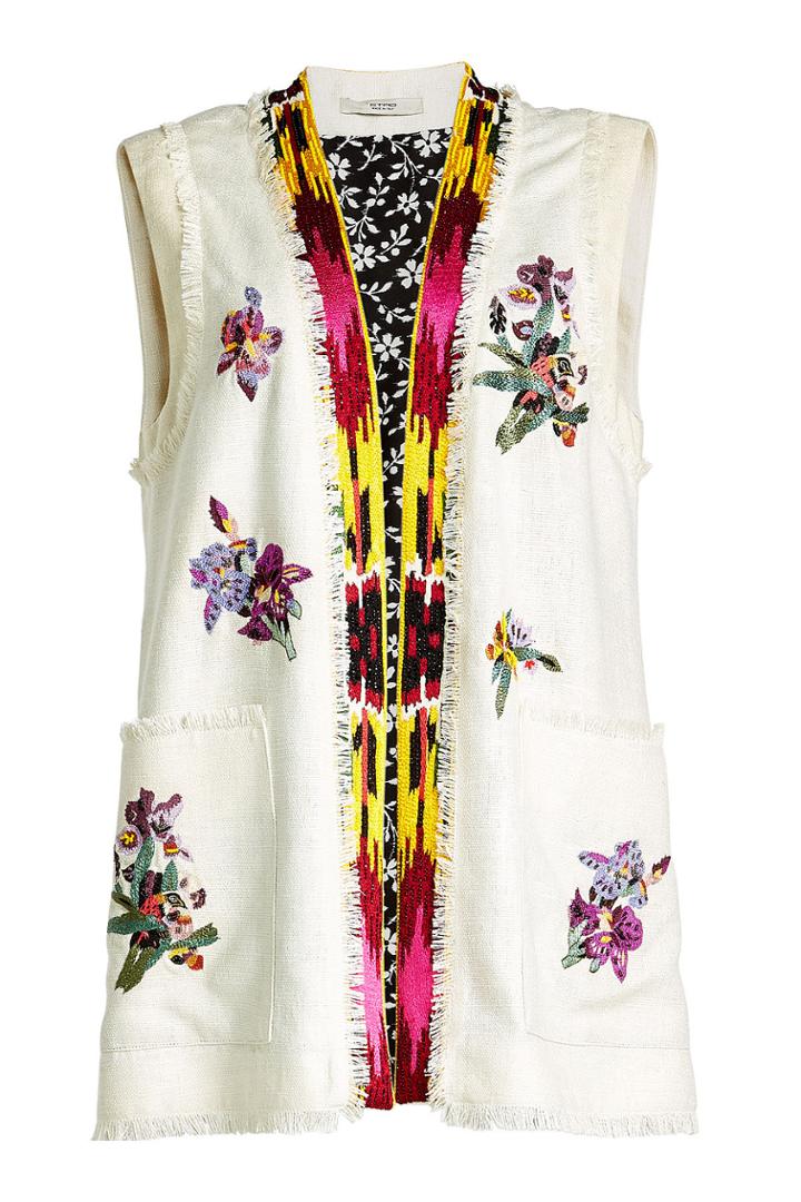 Etro Etro Embroidered Silk Vest