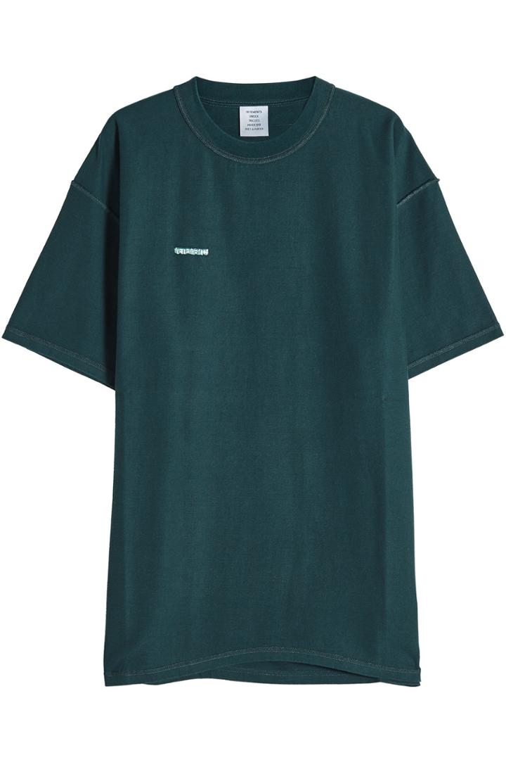 Vetements Vetements Oversized Inside Out Cotton T-shirt
