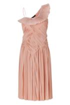 Donna Karan Donna Karan Blush One Shoulder Pleated Dress