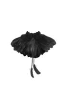 Alexander Mcqueen Alexander Mcqueen Feather Stole - Black