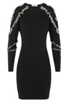Emilio Pucci Emilio Pucci Sheer-paneled Embellished Dress - Black