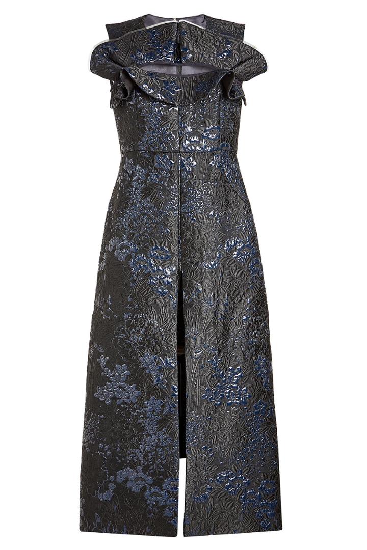 Delpozo Delpozo Jacquard Dress With Cut-out Detail