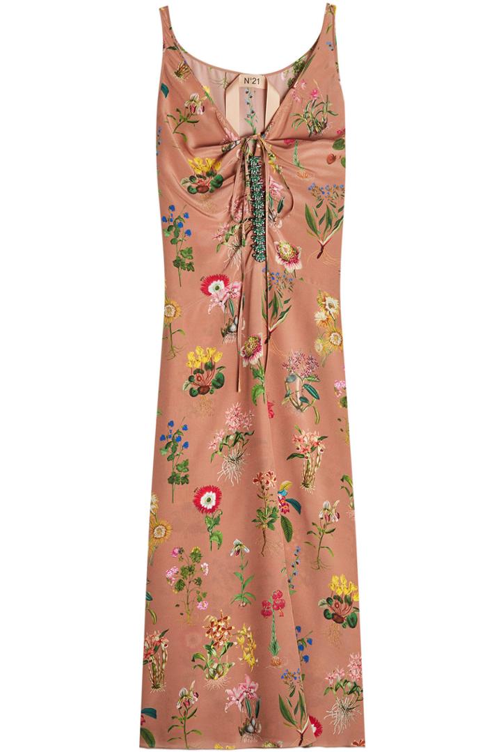 N 21 N&deg;21 Bejeweled Silk Dress