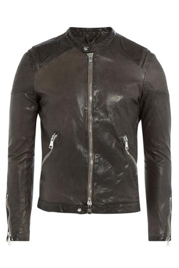 Giorgio Brato Giorgio Brato Leather Jacket - Grey