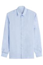 Swim With Mi Swim With Mi Slim Fit Linen Shirt - Blue