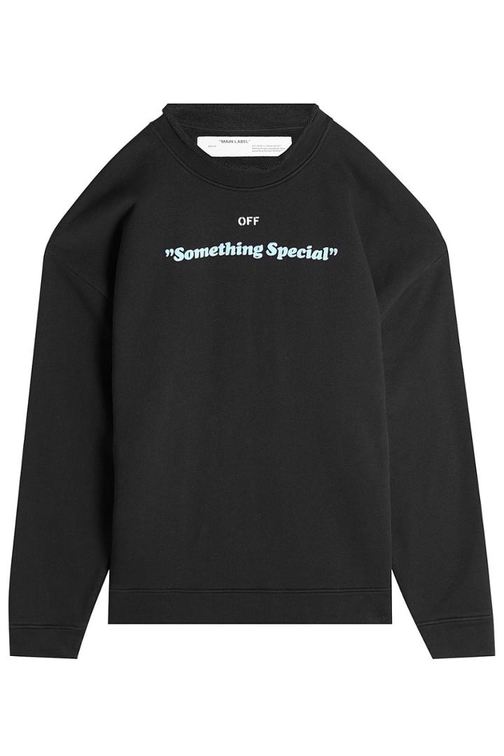 Off-white Off-white Printed Cotton Sweatshirt