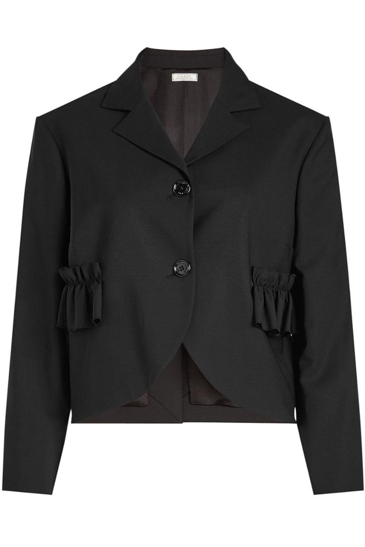 Nina Ricci Nina Ricci Ruffle Pocket Wool Jacket