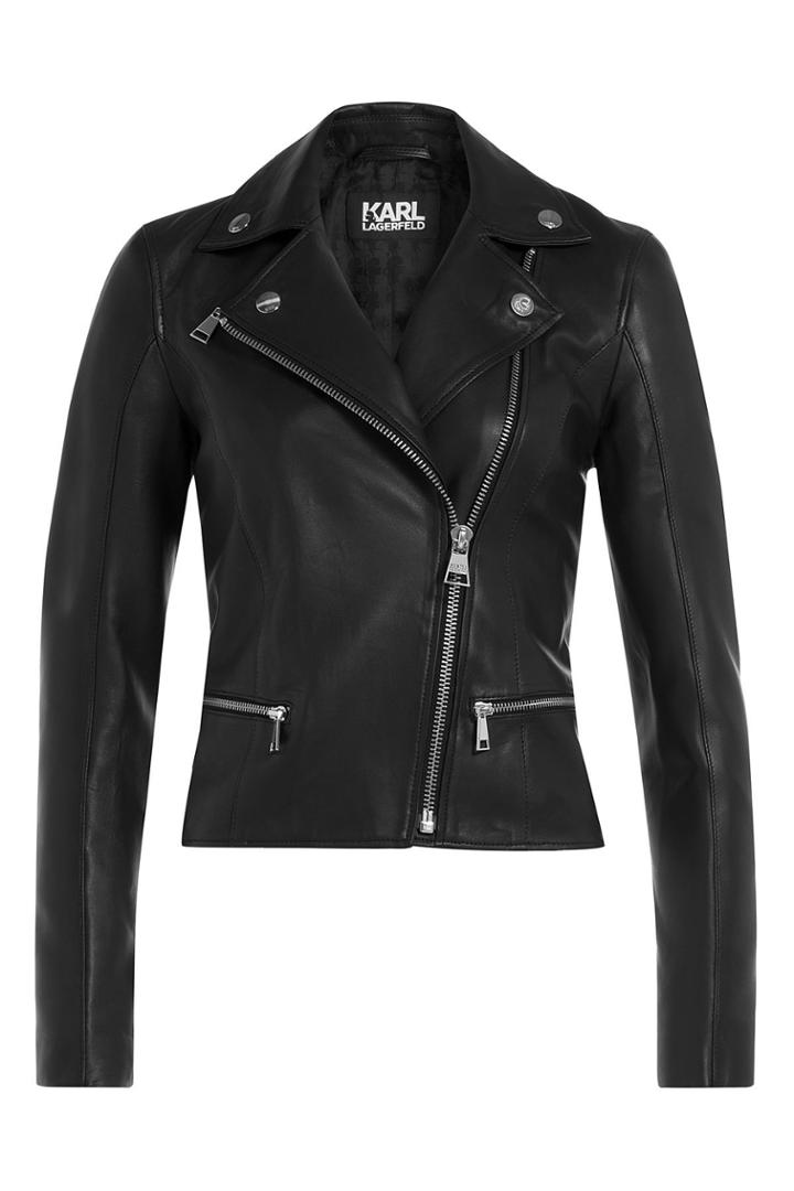 Karl Lagerfeld Karl Lagerfeld Leather Biker Jacket