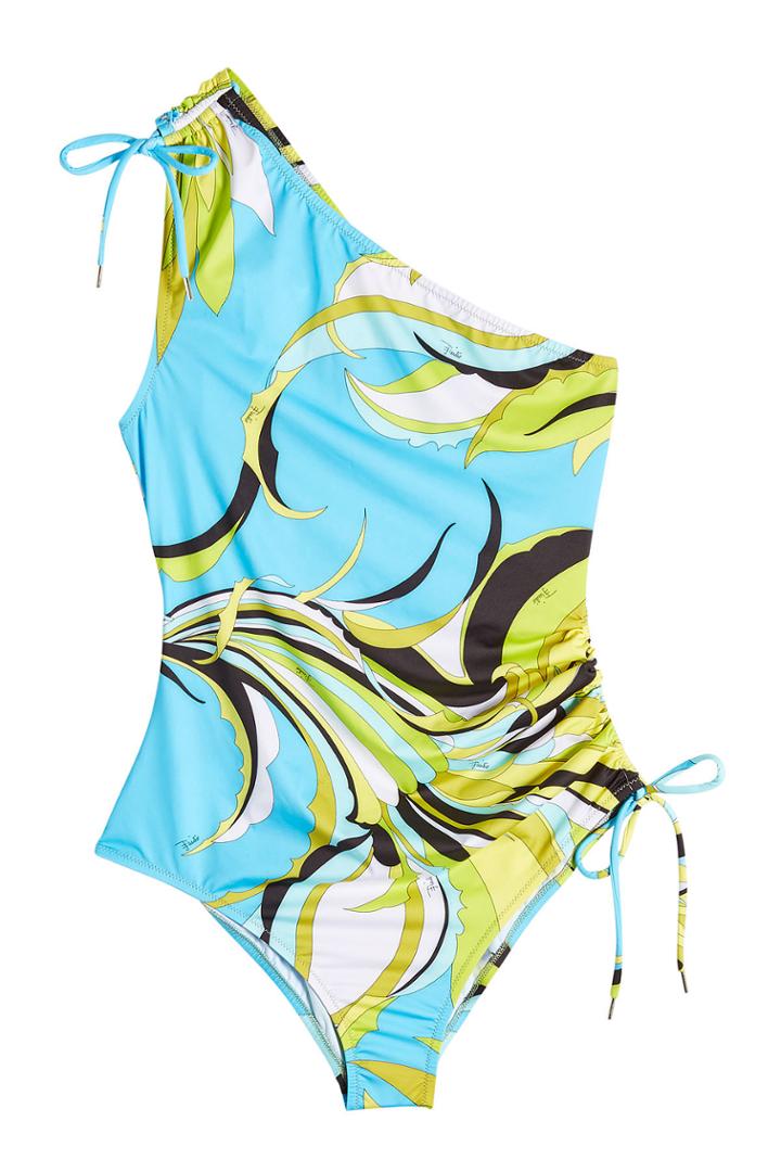 Emilio Pucci Emilio Pucci Printed One Shoulder Swimsuit
