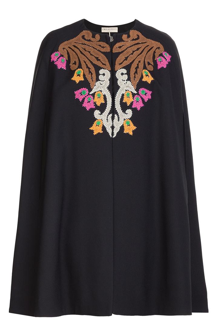 Emilio Pucci Embellished Cape