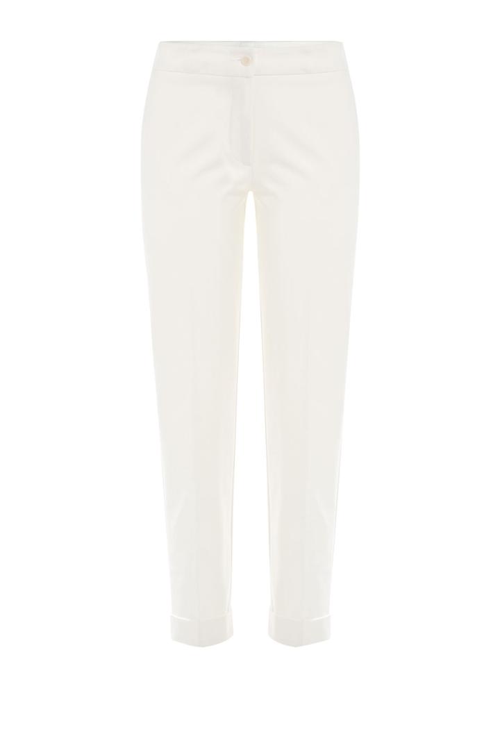 Etro Etro Cropped Cotton Blend Pants - White
