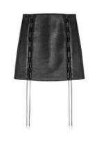 David Koma David Koma Laced Leather Mini Skirt