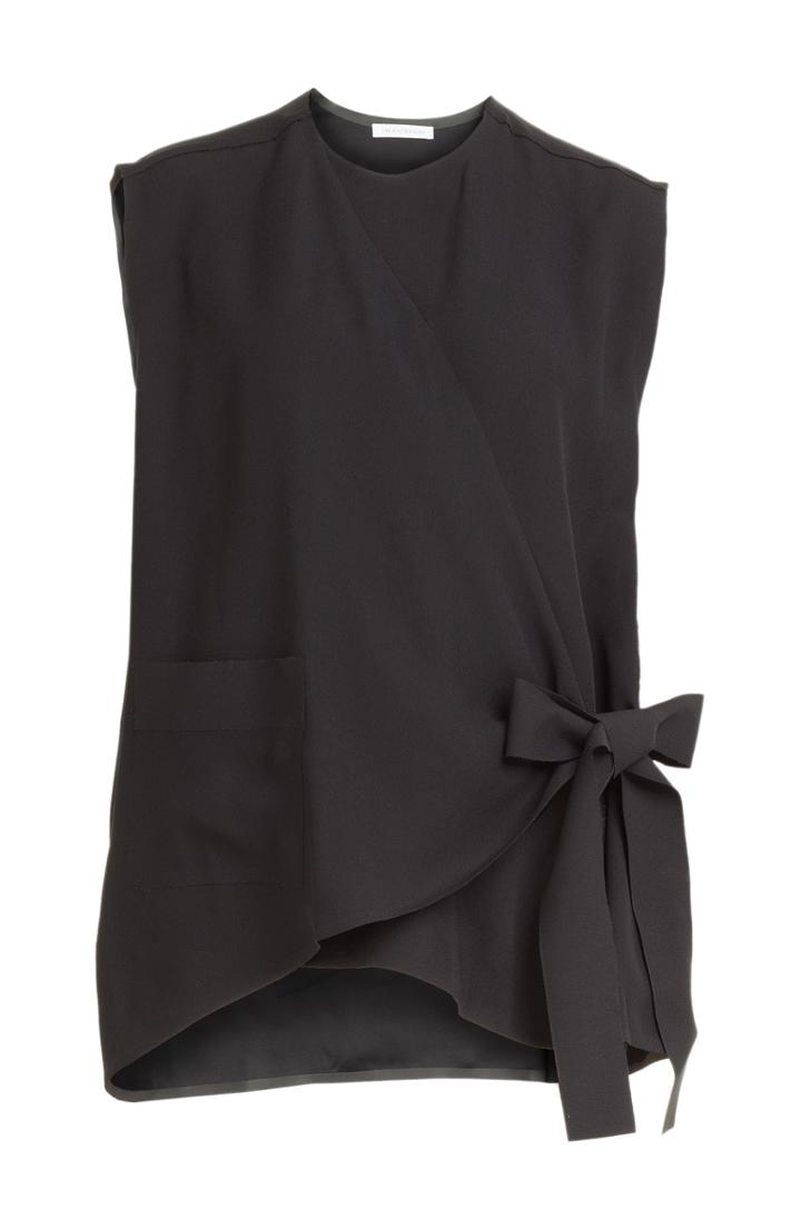 J.w. Anderson Crepe Top With Bow
