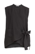 J.w. Anderson Crepe Top With Bow
