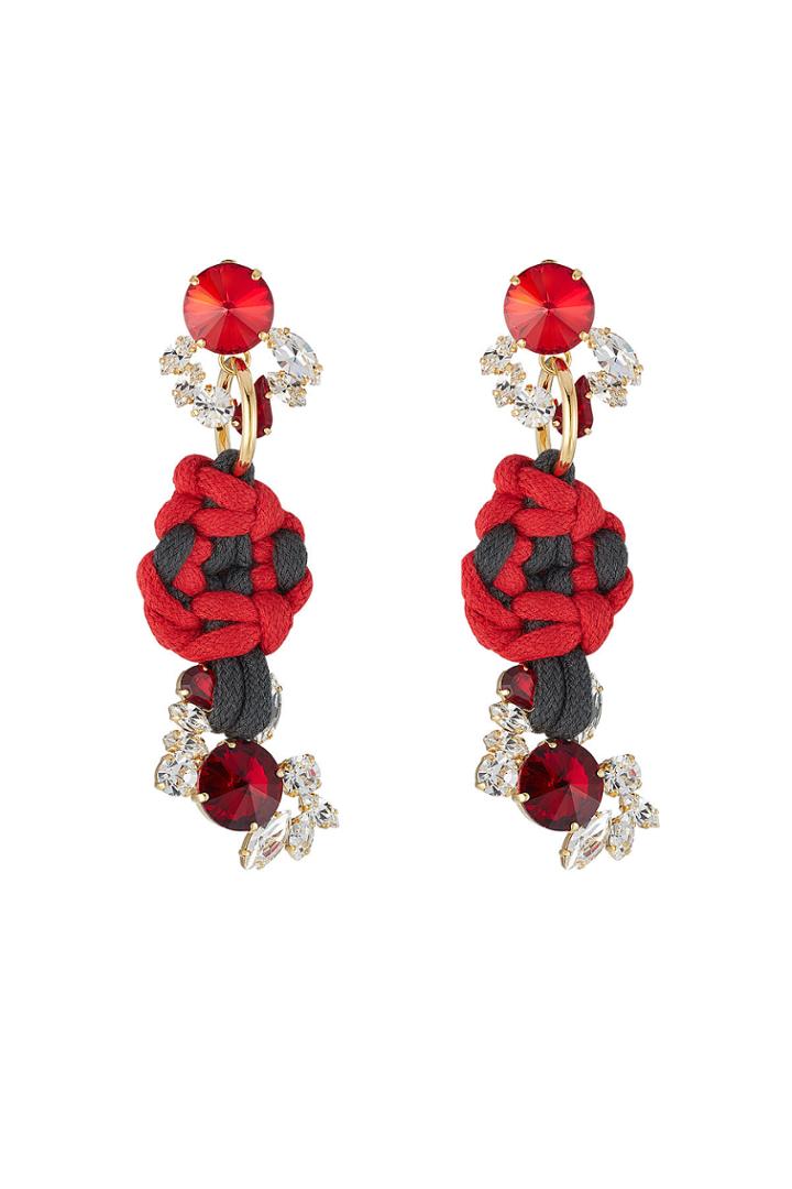 Marni Marni Embellished Earrings With Rope