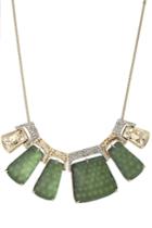 Alexis Bittar Alexis Bittar Rocky 10kt Gold Necklace With Lucite, Crystals And Rhodium