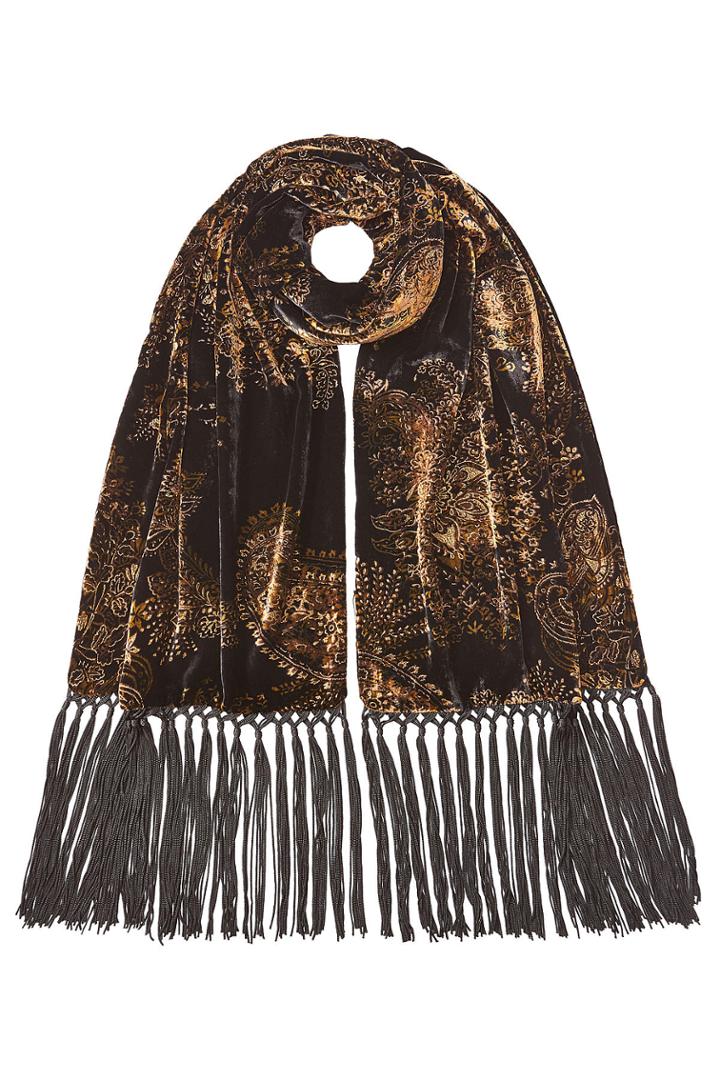 Etro Etro Printed Velvet Scarf - Multicolor