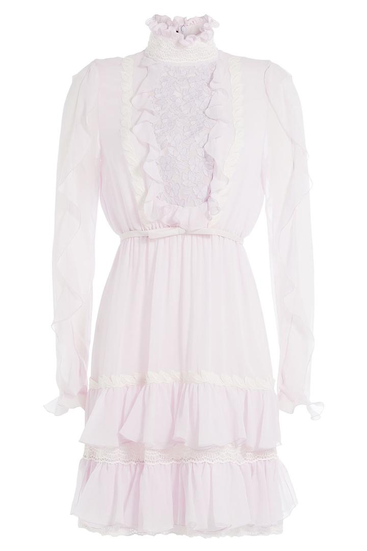 Giambattista Valli Giambattista Valli Silk Chiffon Dress With Embroidery - Pink