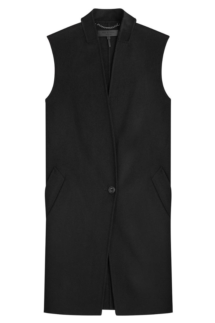 Rag & Bone Rag & Bone Colorblocked Wool Vest - Multicolor