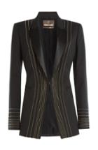 Roberto Cavalli Wool Blazer With Embellishments