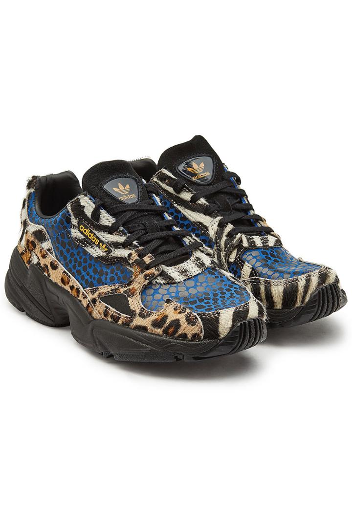 Adidas Originals Adidas Originals Falcon Sneakers With Haircalf And Printed Leather