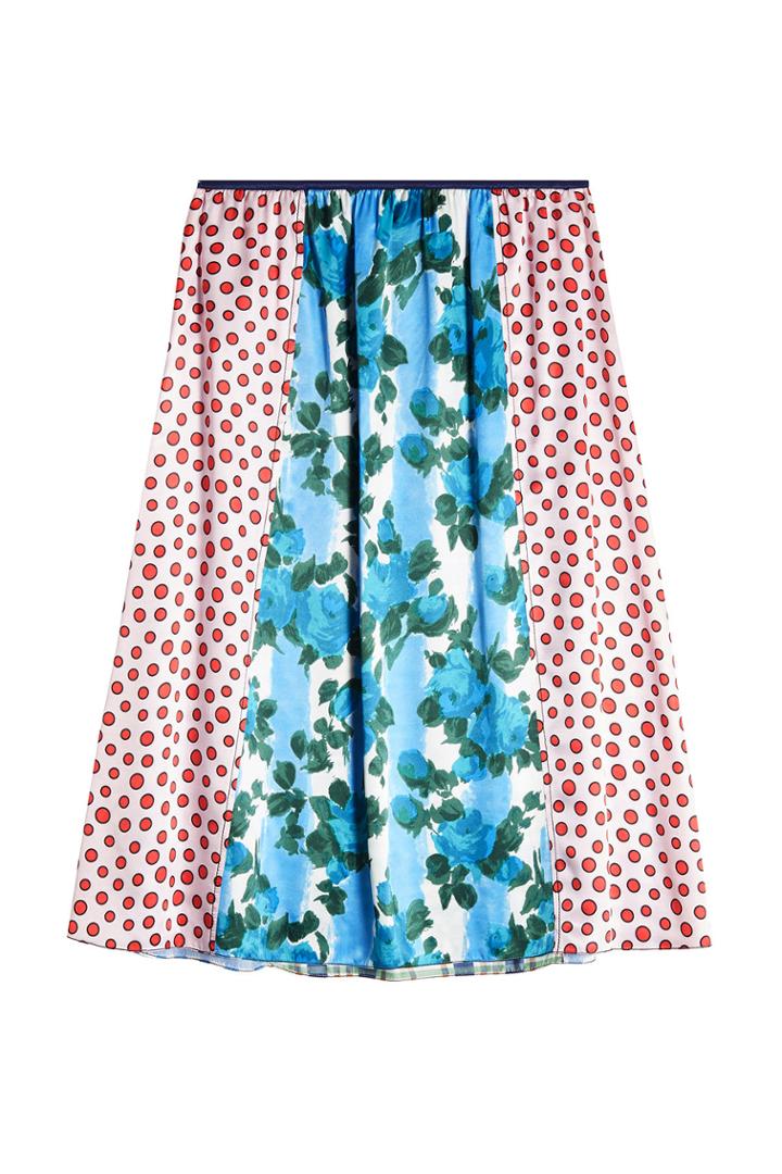 Marni Marni Printed Skirt With Silk
