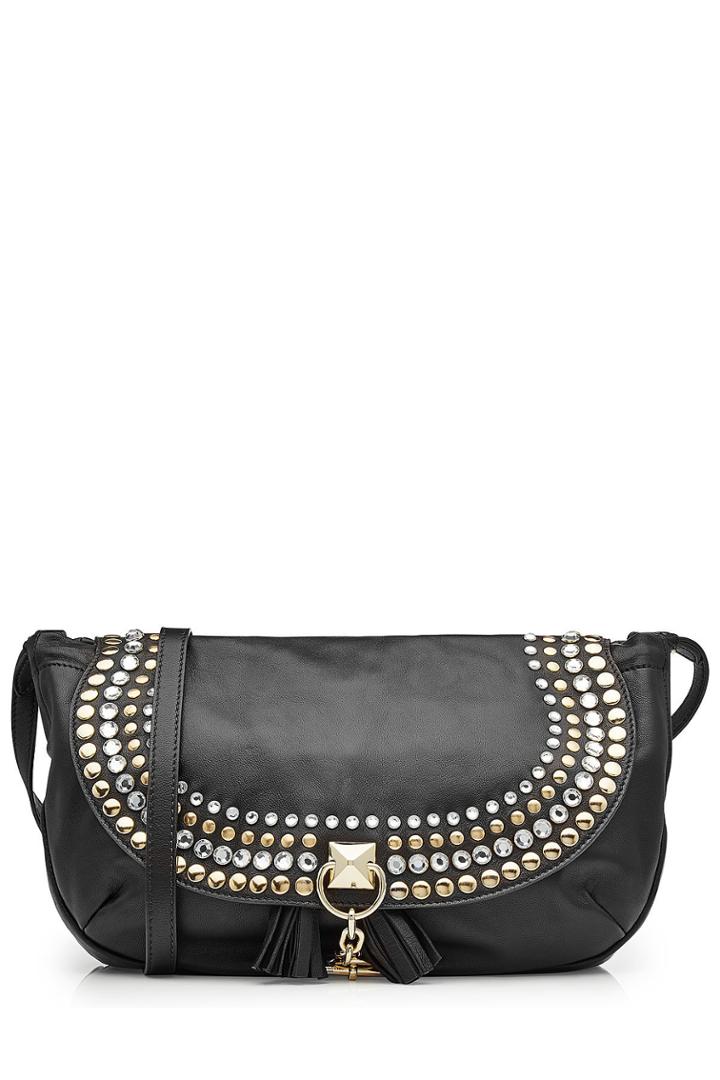 Sonia Rykiel Sonia Rykiel Embellished Leather Shoulder Bag