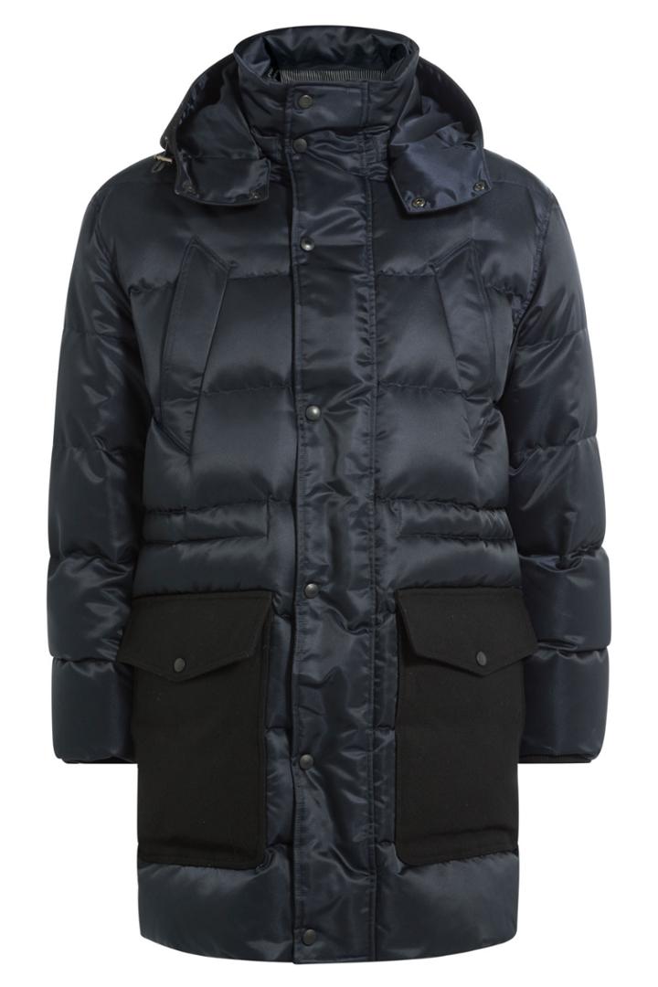 Ami Alexandre Mattiussi Ami Alexandre Mattiussi Quilted Parka With Hood - Blue