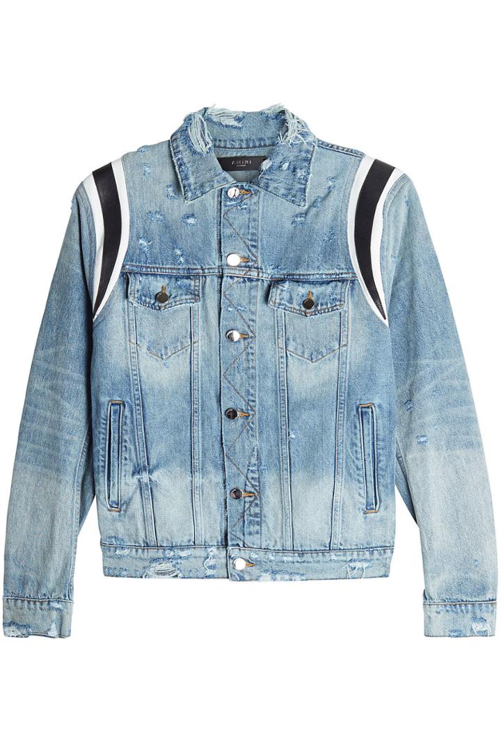 Amiri Amiri Varsity Denim Trucker Jacket