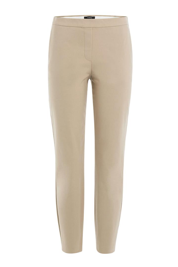 Theory Theory Cropped Pants With Cotton - Beige
