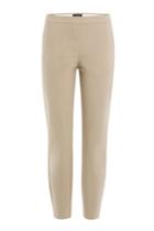Theory Theory Cropped Pants With Cotton - Beige