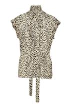 Haider Ackermann Haider Ackermann Printed Silk Top With Self-tie Bow