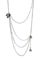 Alexander Mcqueen Alexander Mcqueen Thin Chain Sautoir Necklace - Silver