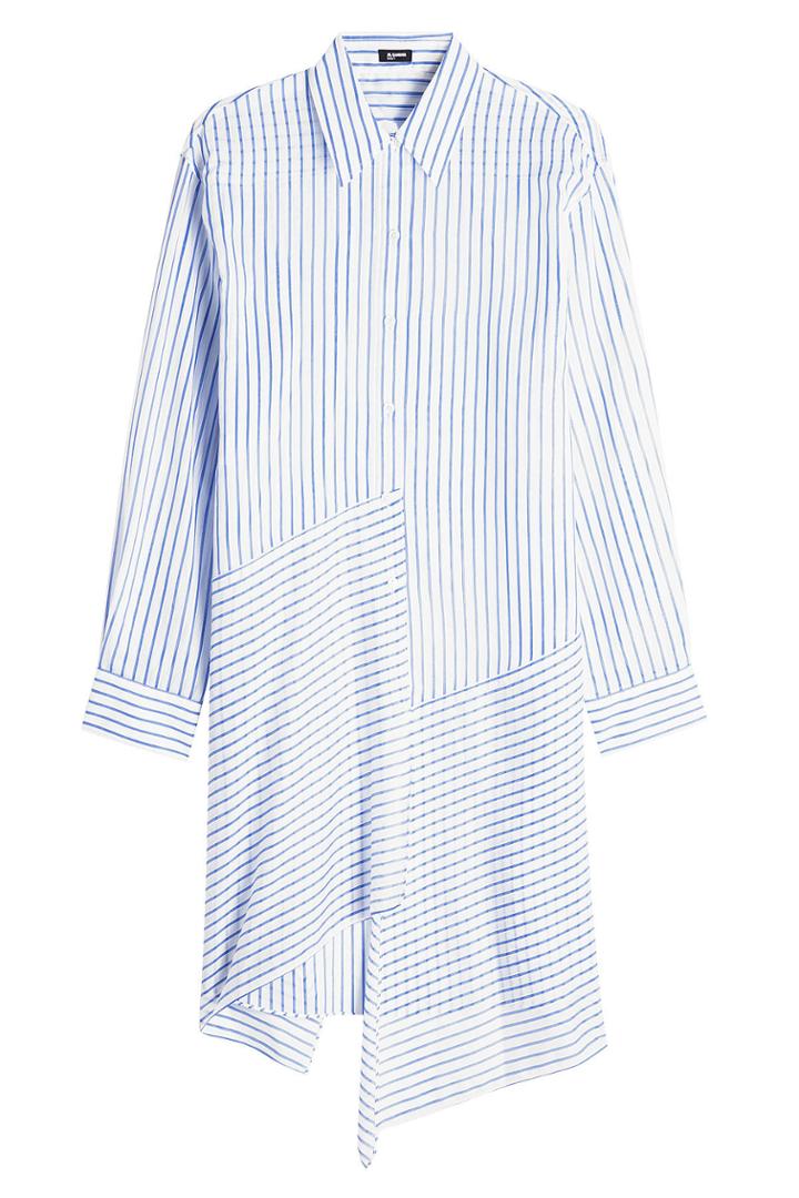 Jil Sander Navy Jil Sander Navy Striped Cotton Dress