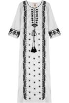 Figue Figue Embroidered Cotton Dress - White