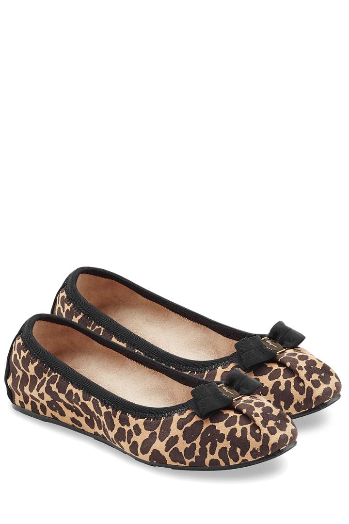 Salvatore Ferragamo Salvatore Ferragamo Suede Leopard Print Ballet Flats - Animal Prints