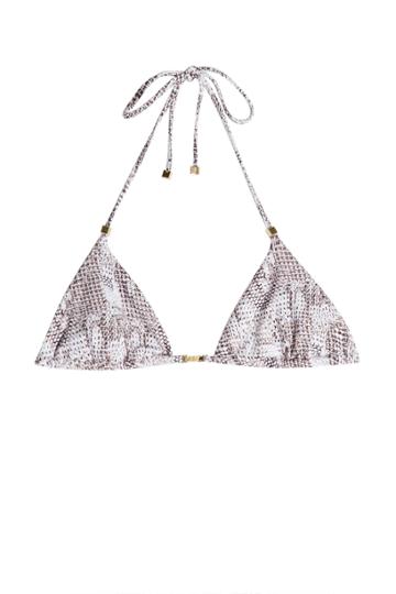 Heidi Klum Heidi Klum Printed Triangle Bikini - Animal Print