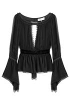 Emilio Pucci Emilio Pucci Silk Blouse With Lace - Black