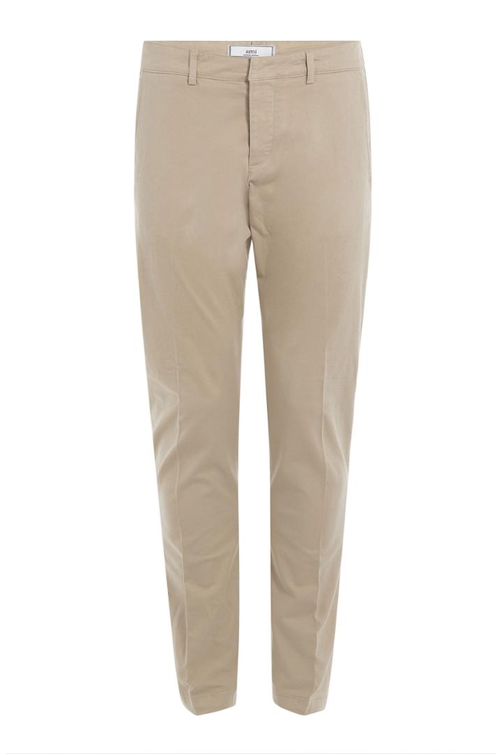 Ami Alexandre Mattiussi Ami Alexandre Mattiussi Cotton Khaki Pants - Beige