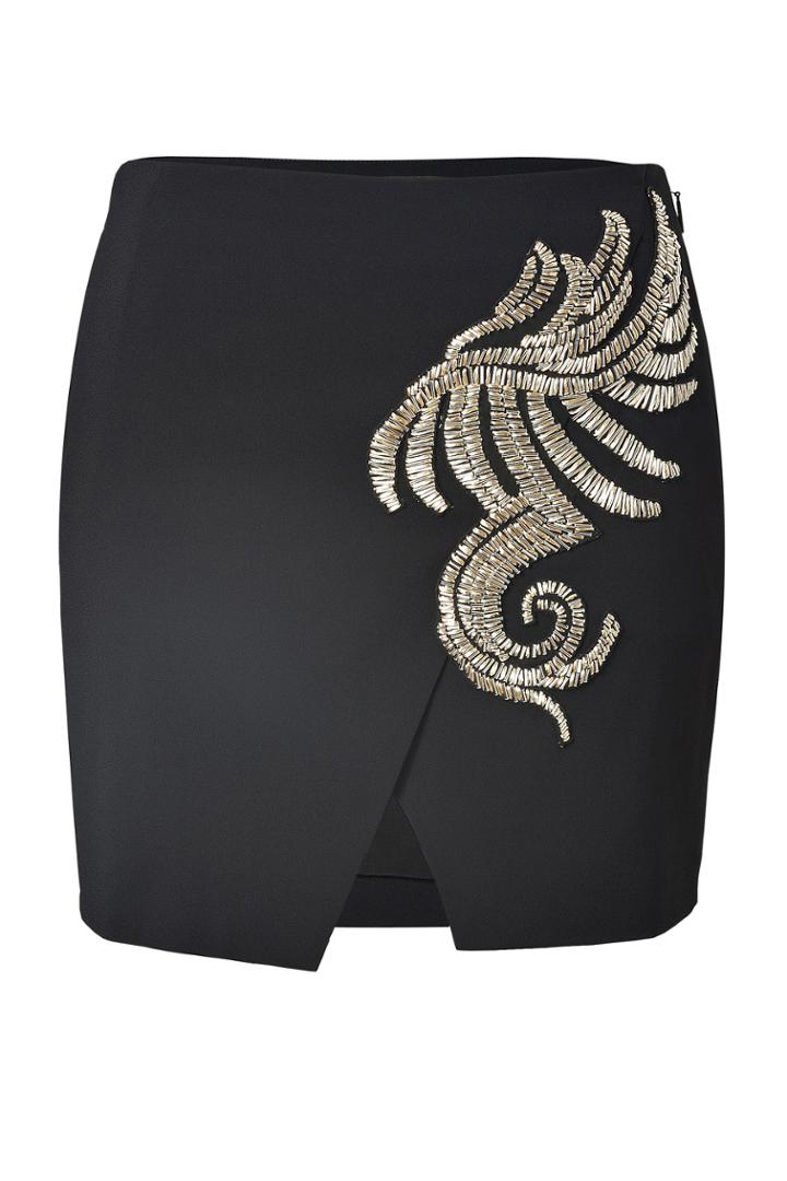 Roberto Cavalli Roberto Cavalli Embellished Mini Skirt - Black