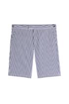 Jil Sander Jil Sander Stretch Cotton Striped Shorts - Blue