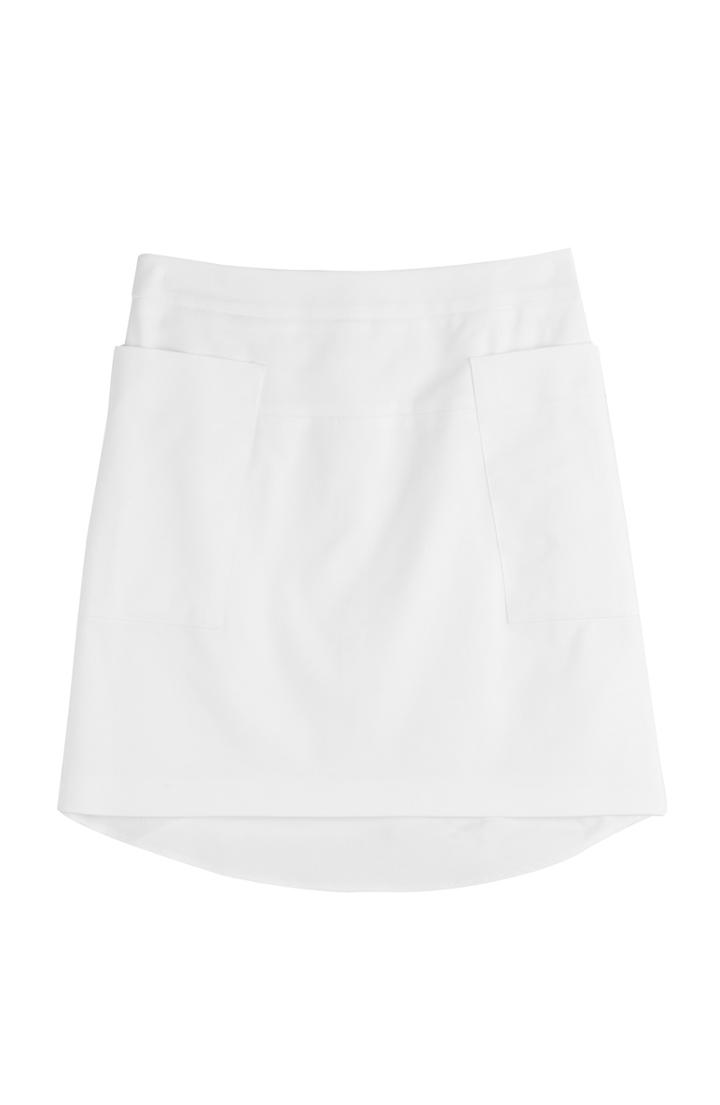 Jil Sander Navy Eurymedon Stretch Cotton Skirt