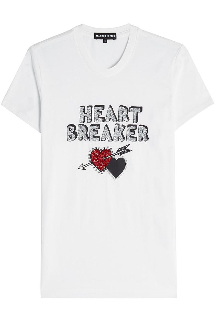 Markus Lupfer Markus Lupfer Embellished Cotton T-shirt