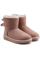 Ugg Australia Ugg Australia Bailey Bow Shearling Lined Suede Boots