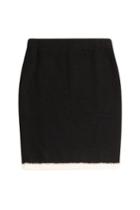 Boutique Moschino Boutique Moschino Wool Skirt - Black